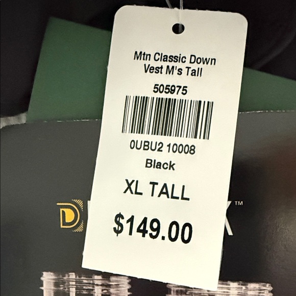 L.L. Bean Black DownTek Puffer Vest Water Repellent Down mountain classic - Picture 15 of 15